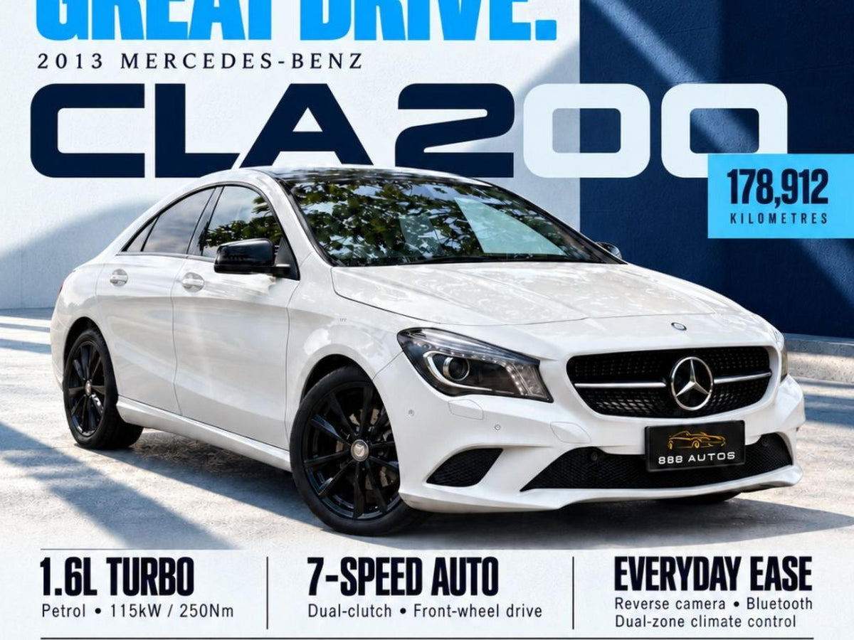 2013 MERCEDES-BENZ CLA-CLASS C117 CLA200 COUPE 4DR DCT 7SP 1.6T [AUG]