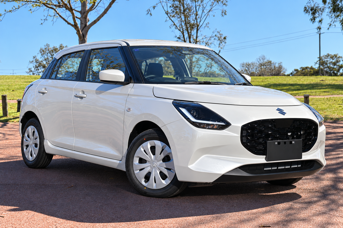 Suzuki Swift Hybrid — illustrative outdoor composite